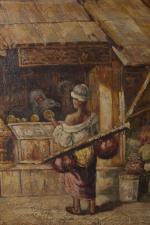 Dans le goût de Guyla TORNAI (1861-1928)
Le marché Oriental
Huile sur...
