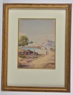 Marcel BLAIRAT (1849-1891)
Campement arabe au bord de l'Oued, environs de...