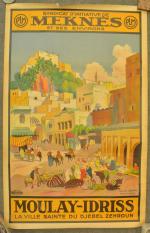 Matteo BRONDY (1866-1944)Syndicat d'initiative de Meknes et ses environs. Moulay-Idriss,...