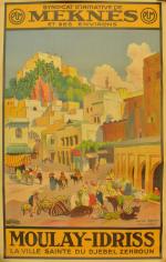 Matteo BRONDY (1866-1944)Syndicat d'initiative de Meknes et ses environs. Moulay-Idriss,...
