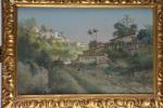 Henri LANGEROCK (1880-1915) 
"Vue des environs au Caire"
Aquarelle gouachées signée...