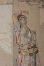 Emmanuel-Joseph LAURET dit Lauret Aîné (1809-1882)
Jeune Algéroise
Crayon et aquarelle sur...