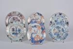 Imari Chine XIXe siècle
Sept assiettes en porcelaine à décor différents...
