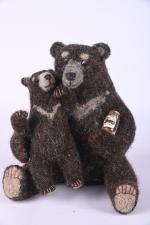 N.B Bears
Oursonne et son petit
Deux ours en laine bouillie brune...