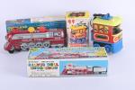 Japon TM, et Kanto Toys, deux locomotives, battery toys.
En boîte,...