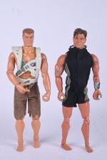 Lanard Toy et Mattel, deux personnages articulés 
en plastique avec...