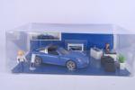 Playmobil, Concessionnaire Porsche, boîte vitrine 
de présentation pour magasin, 2012...