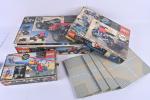 Lego, véhicules : voiture de course, moto et hélicoptère, trois...