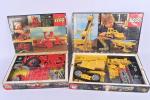 Lego, travaux publics, tracteur, bulldozer, deux boîtes ref. 851 et...