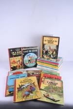 Astérix, Tintin, environ 25 bande-dessinées. 
Divers états.
