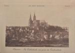 Trois classeurs de cartes postales anciennes, publication sur Chartres avec...