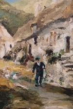 William CLOCHARD (1894-1990)
Chaumières en Bretagne
Huile sur toile signée en bas...