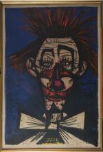 Bernard BUFFET (1928-1999)
Clown
Lithographie couleurs numérotée 106/120, signée au crayon en...