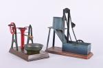 Bing, deux accessoires de machines à vapeur :
drague (L. 19...