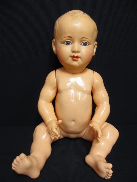 Baigneur Ancien Petitcollin En Celluloïd, Taille 50 Cm, état D'occasion