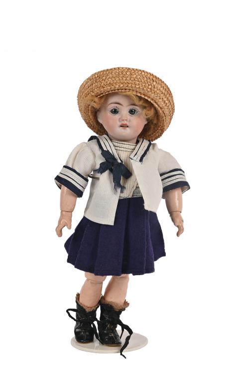 Robe De Poupée Bluette – SFBJ Jumeau – Porcelaine 35 Cm – Fabriquée En France