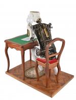 JOUET MECANIQUE ANCIEN AUTOMATE SFA FRANCE Colombine et