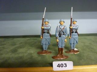 Soldats De Plomb Anciens – Troupes De Marine Au Présentez-arme – Collection