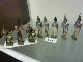 Figurine Quiralu - Soldat Officier - Modèle D'occasion - Pour Collection Militaire
