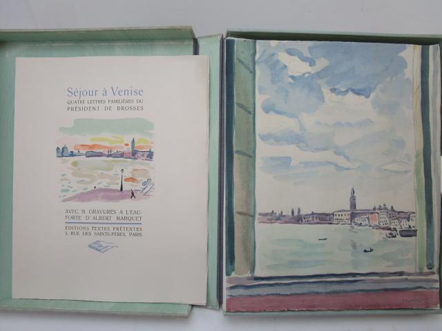(1 vol.) De Brosses, Charles - Marquet, Albert. - Séjour à Venise. Quatre...