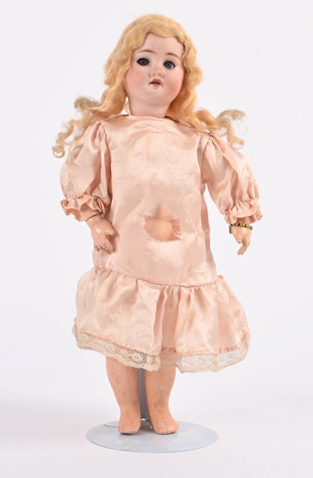 ANCIENNE POUPEE PARLANTE BEBE CARACTERE BOUCHE OUVERTE YEUX
