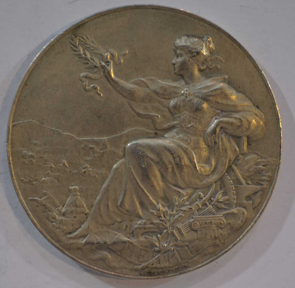 Médaille argent attribuée, République Française, Ministère de l