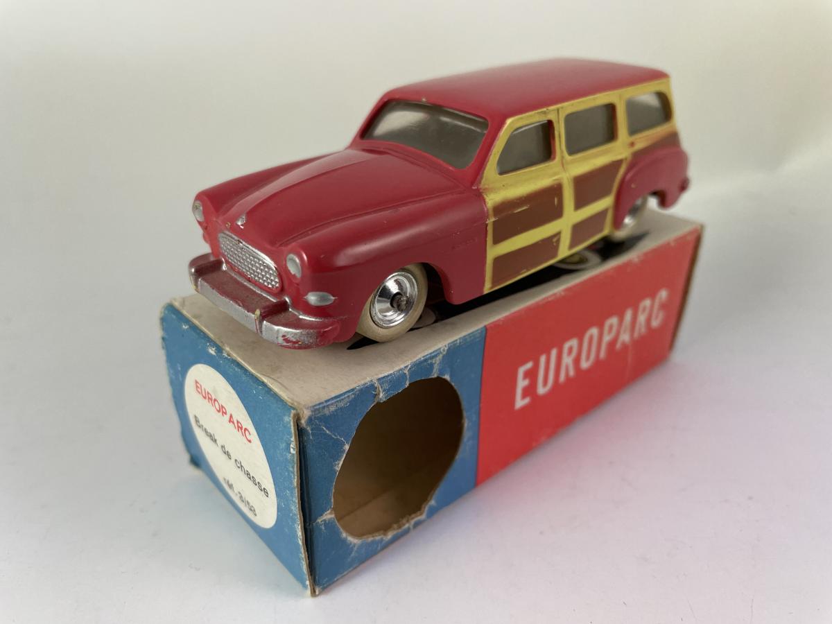 Miniature CIJ 1/43 Renault Prairie Rouge Et Jaune - Break De Chasse 1960