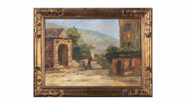 ベルナール・ビュッフェ【La riviere sous les arbres】（Claude 