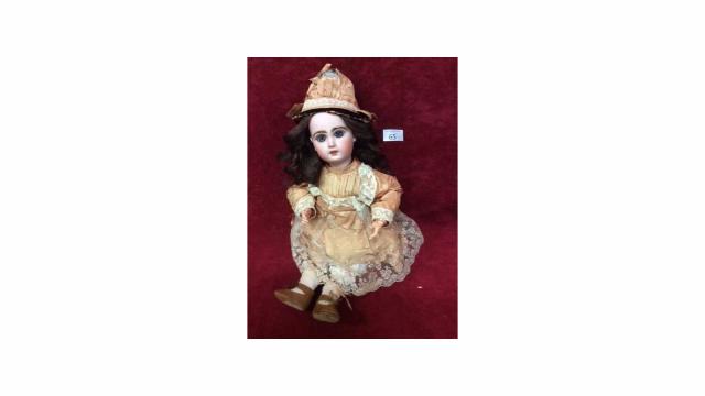 Ancienne Poupée Montreuil DL – Porcelaine Et Bisque, 40 Cm, France, Collection