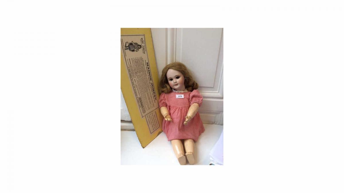 Jolie poupée ancienne tête biscuit allemande marquée