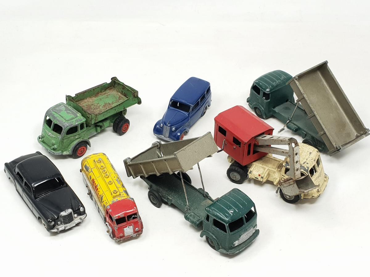 Fifteen Dinky Toys and Supertoys army vehicles, including a No. 660