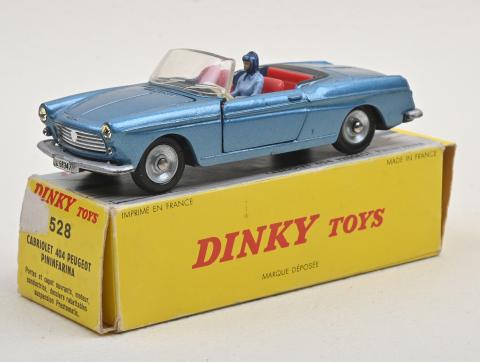 プジョー 404 カブリオレ - フランス ディンキートイズ #528 French Dinky 528 Cabriolet 404 Peugeot Pininfarina - QDT