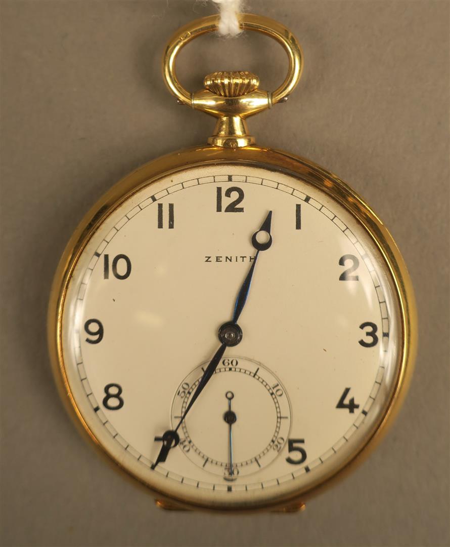 Montre De Poche ZENITH Vintage Grand Prix Paris 1930 - Mécanique 16 Rubis - Boîtier Argent