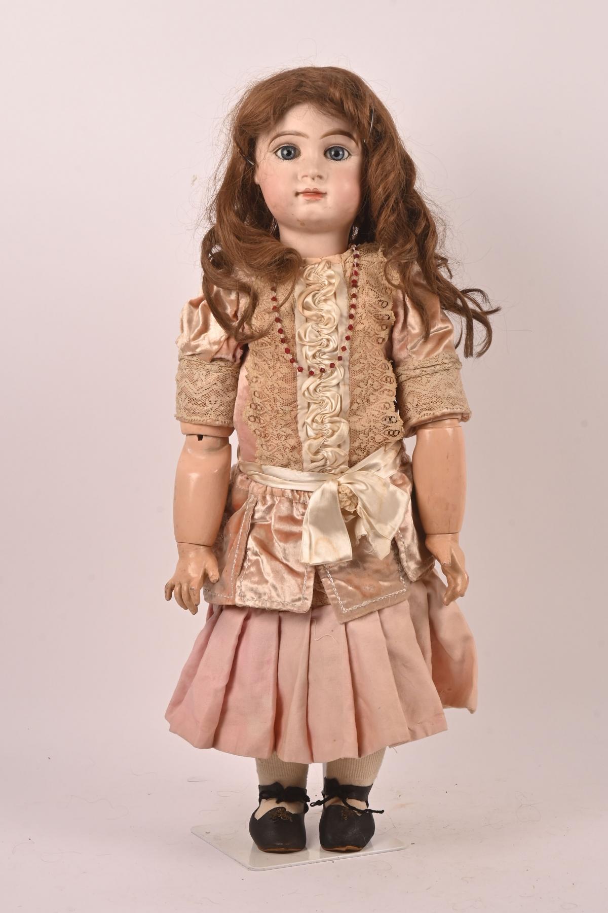 Ancienne Poupee Dep 1900-4 Tete En Biscuit - A Restaurer
