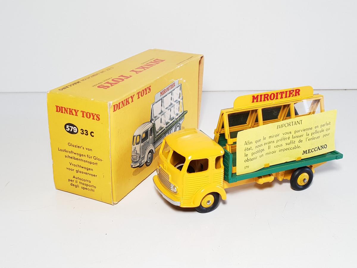DINKY TOYS 33C SIMCA CARGO MIROITIER GRIS AVEC FICHES NEUF BOITE