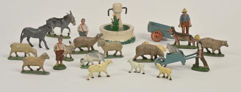 Lot De 2 Figurines Moutons Quiralu - Statuettes Décoratives D'occasion