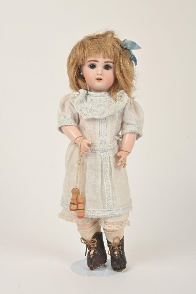 Poupée Tête Porcelaine Jumeau – 40cm – 1910 – Cheveux Naturels – France
