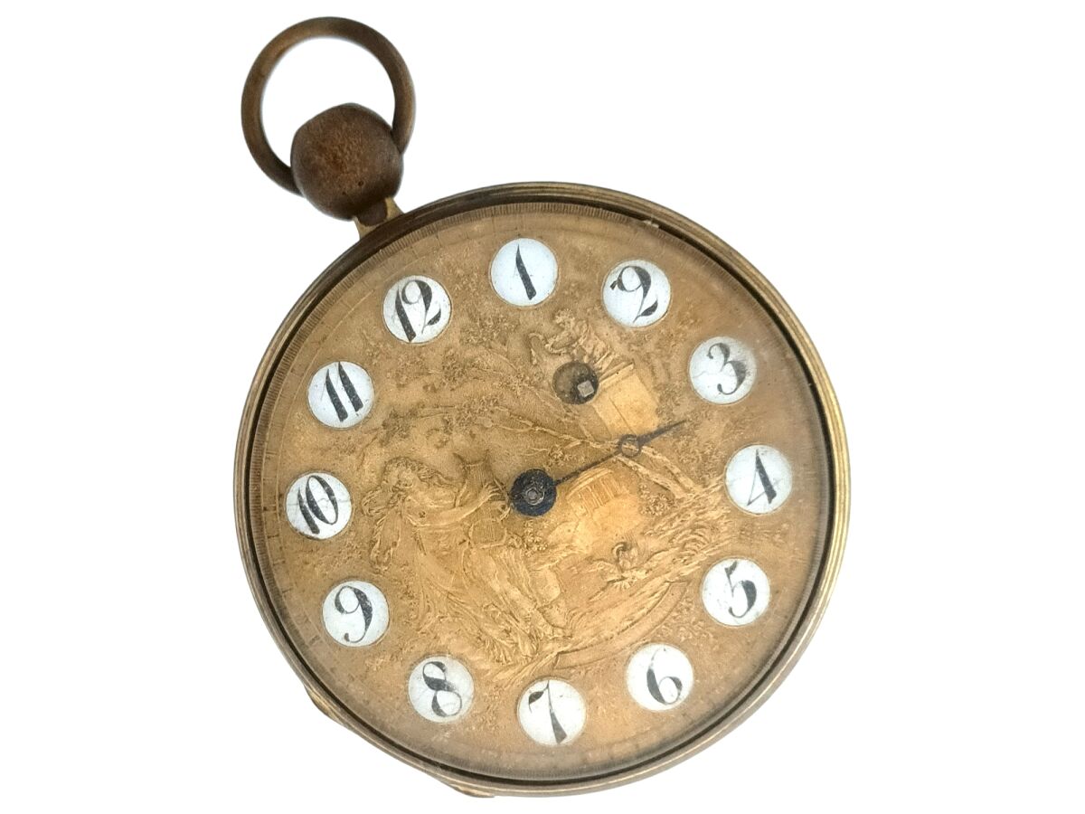 Montre De Poche Chandler #4050 Plaqué Or - Mécanique Remontage Manuel - Suisse - Neuf étiqueté