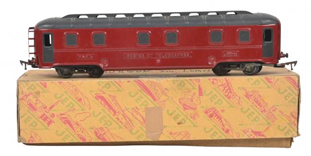Voiture Fourgon à Bogies JEP SNCF - Tôle - Longueur 37 Cm - Années 52/58 - Très Bon état