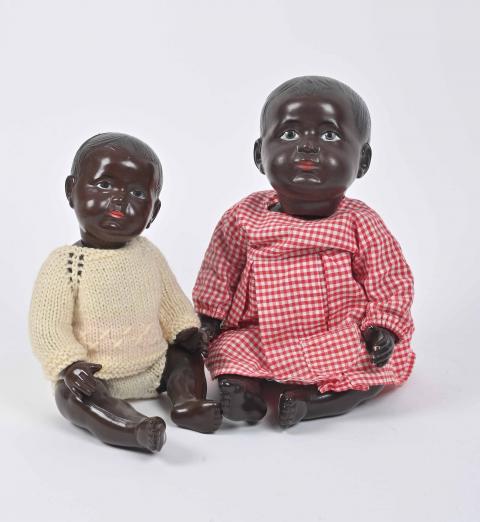 Lot De 12 Poupées Anciennes En Celluloïd - Années 50/60 - Noir