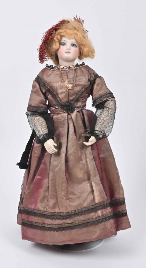 Poule Ancienne Robe Ancienne Authentique Années 1880 Pour Poupée De Mode Parisienne – Très Ancienne, Occasion Robe Poupée Ancienne