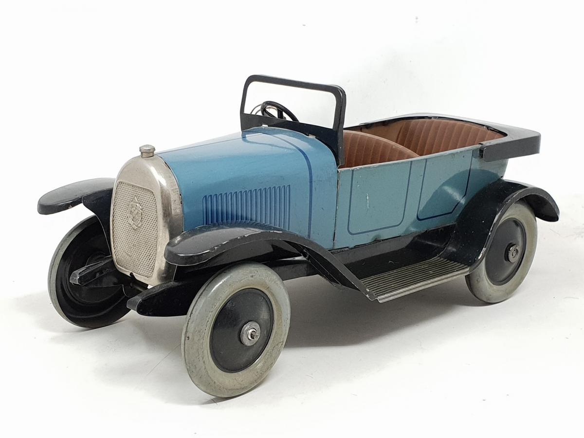 Jouet Ancien JEP Torpédo Peugeot 7375 – Tôle Lithographiée, Fabrication Française, Bon état