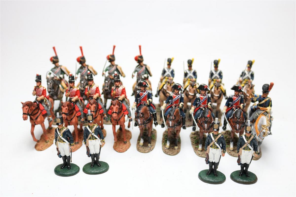Lot Soldats Plomb Creux Anciens – 2 Cavaliers Cassés Pour Restauration Ou Bricolage