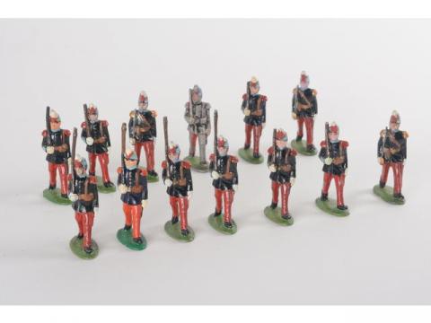 Figurines Plomb CBG Mignot - 5 Mousquetaires Au Défilé - 1960 - CBG12