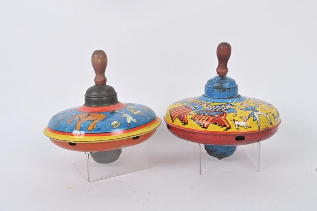 Toupie Ancienne Fuchs – Jouet Mécanique En Tôle Sérigraphiée, Made In France (occasion)