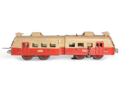 Autorail JEP Échelle 0 – 2 Éléments – Train Métal Vintage Français