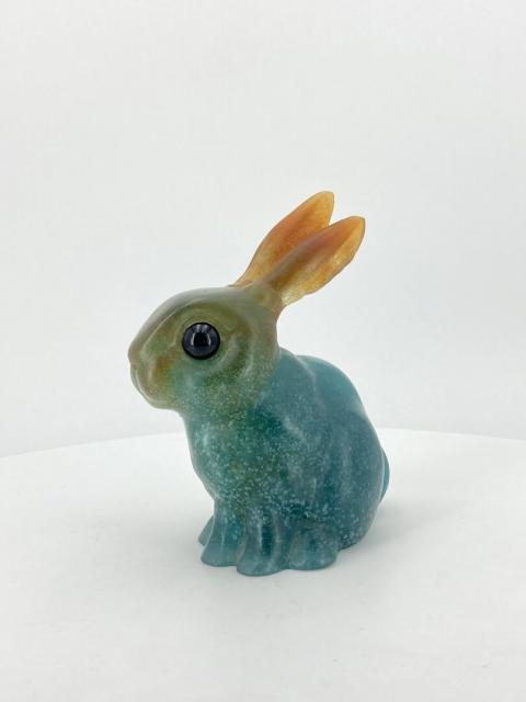 Lapin vide-poche en cristal de Vannes