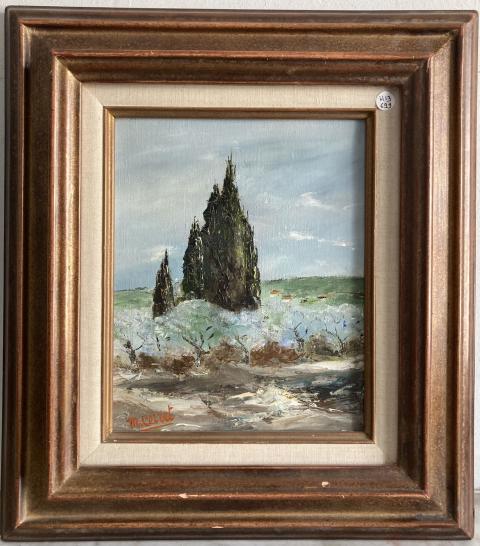 Tableau Original Signé K DUCHENE - Marbre Et Ardoise - Période 1970 - Excellent état
