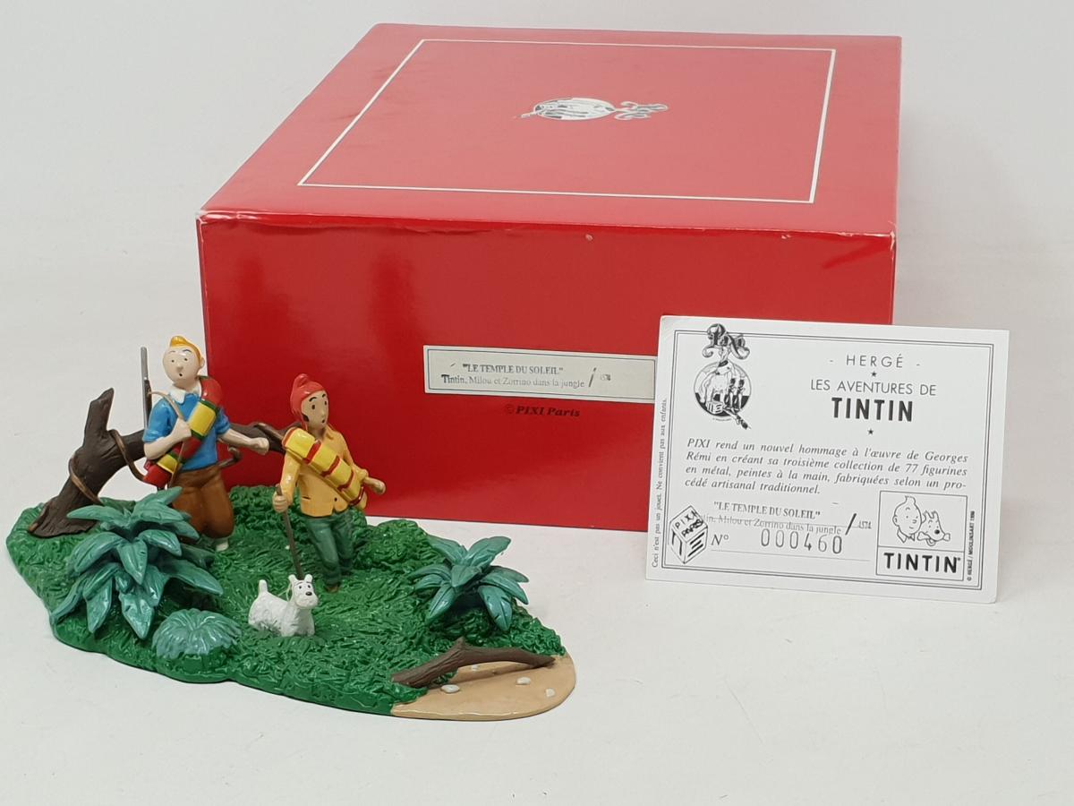 TINTIN SERIE COMPLETE de 5 figurines heimo delacoste 1974 HERGE BULLY
