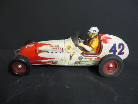 Jouet Ancien en Tôle voiture de course Memo 708 | UK